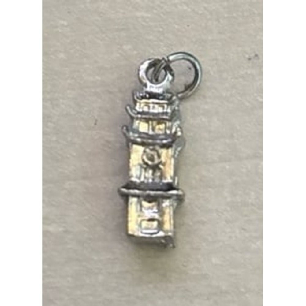 Sterling silver Japaneseβ pagoda charm 1"